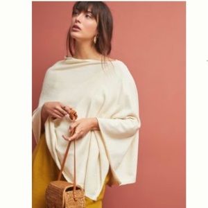 NWT Anthropologie Seattle Poncho - Ivory